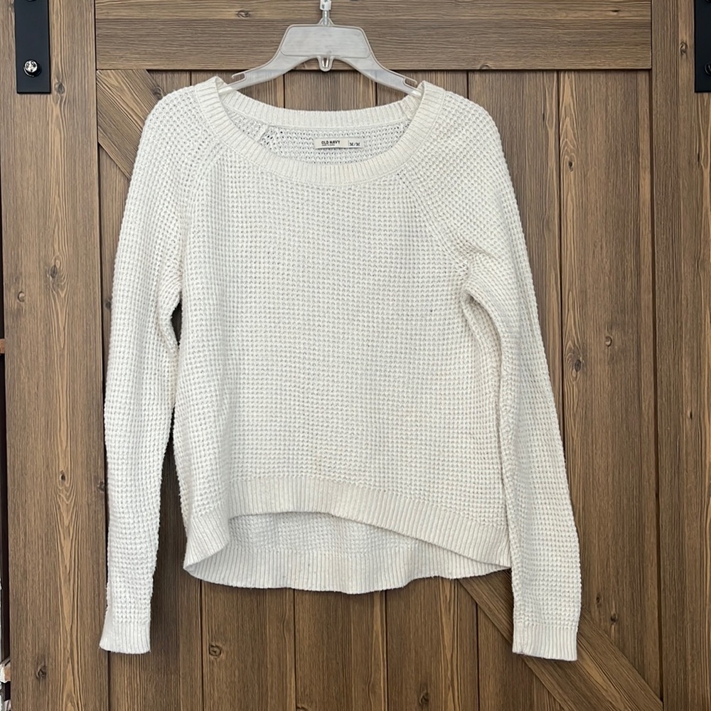 White Old Navy Sweater